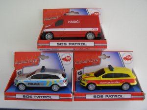 Auto SOS 14 cm, česká verzia, 3 druhy