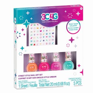 Sada lakov na nechty so samolepkami