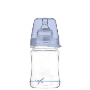 LOVI Diamond Glass fľaša 150 ml Baby Shower modrá 0m+