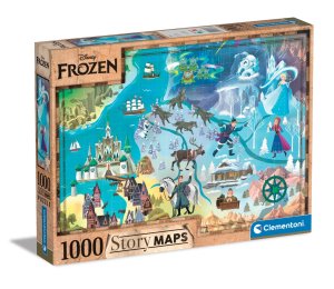 Puzzle 1000 dielikov Disney Mapa - Frozen