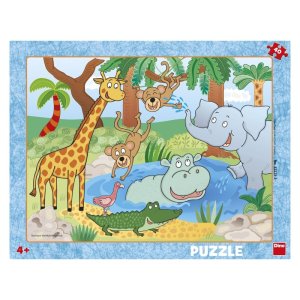 ZVIERATKÁ V ZOO 40 doskové Puzzle